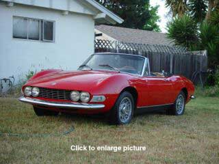 FIAT Dino Front View on MY Lawn